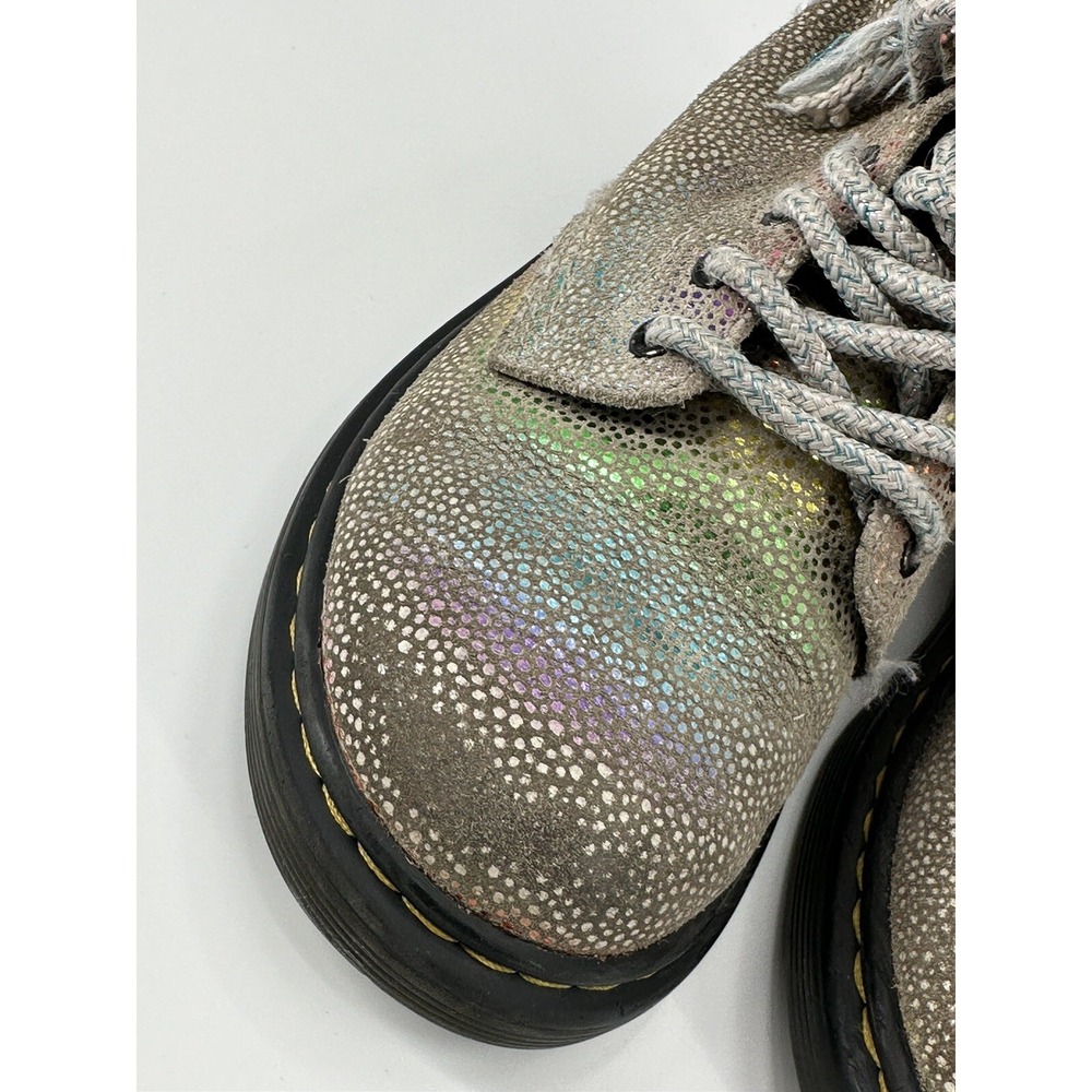 Dr. Martens 1460 Pascal J Rainbow Iridescent Metallic Zip Boots Girls Youth‎ 12 - Picture 14 of 15